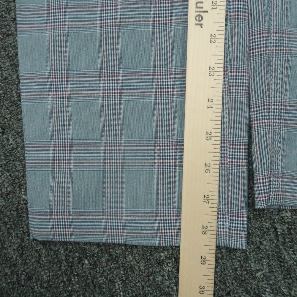 Brax Pants Men 28x29 Blue Plaid Chuck Ultralight Chino 5 Pocket Stretch - Picture 9 of 10